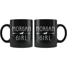 Load image into Gallery viewer, RobustCreative-Morgan Horse Girl Gifts Horses Lover Riding Racing - 11oz Black Mug Riding Lover Gift Idea
