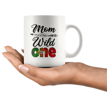 Load image into Gallery viewer, RobustCreative-Portuguese Mom of the Wild One Birthday Portugal Flag White 11oz Mug Gift Idea
