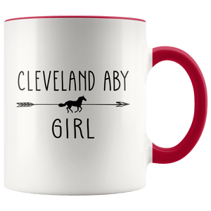 RobustCreative-Cleveland Aby Horse Girl Gifts Horses Lover Riding Racing - 11oz Accent Mug Riding Lover Gift Idea