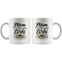 Load image into Gallery viewer, RobustCreative-Virgin Islander Mom of the Wild One Birthday US Virgin Islands Flag White 11oz Mug Gift Idea
