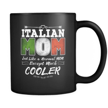 Load image into Gallery viewer, RobustCreative-Best Mom Ever is from Italy - Italian Flag 11oz Funny Black Coffee Mug - Mothers Day Independence Day - Women Men Friends Gift - Both Sides Printed (Distressed)
