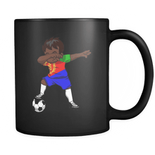 Load image into Gallery viewer, RobustCreative-Dabbing Soccer Boy Eritrea Eritrean Asmara Gifts National Soccer Tournament Game 11oz Black Coffee Mug ~ Both Sides Printed
