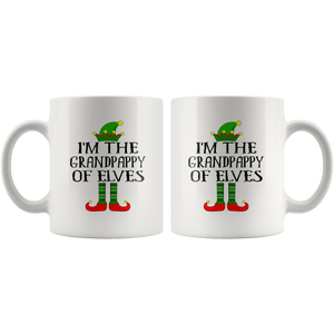 RobustCreative-Im The Grandpappy of Elves Family Matching Elf Outfits PJ - 11oz White Mug Christmas group green pjs costume Gift Idea