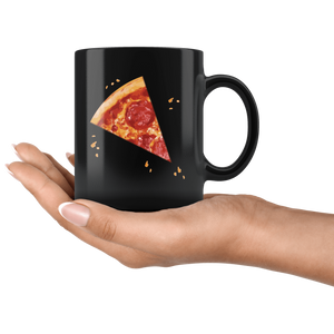 RobustCreative-Matching Pizza Slice s Kids Son Toddler Boys Girls Black 11oz Mug Gift Idea
