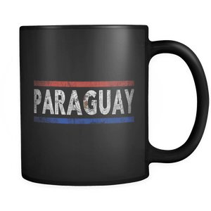 RobustCreative-Retro Vintage Flag Paraguayan Paraguay 11oz Black Coffee Mug ~ Both Sides Printed