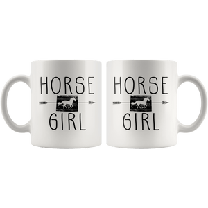 RobustCreative-Colorado Horse Girl Gifts Coloradan Shape Country for women - 11oz White Mug Racing Lover Gift Idea