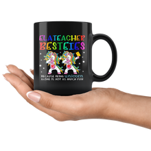 Load image into Gallery viewer, RobustCreative-ELA Teacher Besties Teacher&#39;s Day Best Friend Black 11oz Mug Gift Idea

