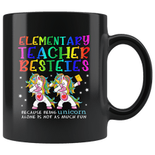 Load image into Gallery viewer, RobustCreative-Elementary School Teacher Besties Teacher&#39;s Day Best Friend Black 11oz Mug Gift Idea
