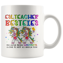 Load image into Gallery viewer, RobustCreative-ESL Teacher Besties Teacher&#39;s Day Best Friend White 11oz Mug Gift Idea
