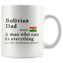 Load image into Gallery viewer, RobustCreative-Bolivian Dad Definition Bolivia Flag Fathers Day - 11oz White Mug family reunion gifts Gift Idea
