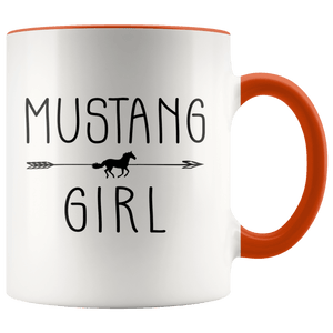 RobustCreative-Mustang Horse Girl Gifts Horses Lover Riding Racing - 11oz Accent Mug Riding Lover Gift Idea