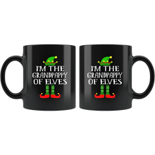 Load image into Gallery viewer, RobustCreative-Im The Grandpappy of Elves Family Matching Elf Outfits PJ - 11oz Black Mug Christmas group green pjs costume Gift Idea
