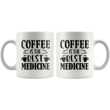 Load image into Gallery viewer, RobustCreative-Coffee is the best medicine  for doctor and nurse White 11oz Mug Gift Idea
