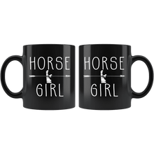 Load image into Gallery viewer, RobustCreative-Delaware Horse Girl Gifts Delawarean Shape Country for women - 11oz Black Mug Riding Lover Gift Idea
