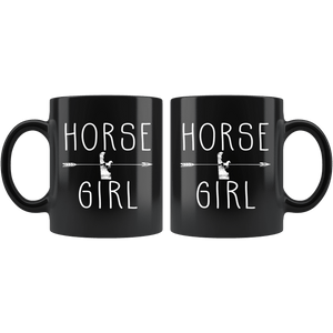 RobustCreative-Delaware Horse Girl Gifts Delawarean Shape Country for women - 11oz Black Mug Riding Lover Gift Idea