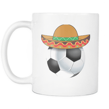 Load image into Gallery viewer, RobustCreative-Funny Soccer Ball Mexican Sports - Cinco De Mayo Mexican Fiesta - No Siesta Mexico Party - 11oz White Funny Coffee Mug Women Men Friends Gift ~ Both Sides Printed
