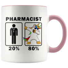 Load image into Gallery viewer, RobustCreative-Pharmacist Dabbing Unicorn 80 20 Principle Graduation Gift Mens - 11oz Accent Mug Medical Personnel Gift Idea
