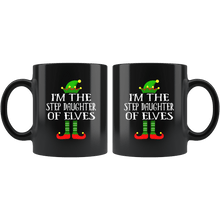 Load image into Gallery viewer, RobustCreative-Im The Step Daughter of Elves Family Matching Elf Outfits PJ - 11oz Black Mug Christmas group green pjs costume Gift Idea
