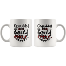 Load image into Gallery viewer, RobustCreative-Granddad of the Wild One Lumberjack Woodworker Sawdust - 11oz White Mug measure once plaid pajamas Gift Idea
