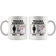 Load image into Gallery viewer, RobustCreative-Trauma Surgeon Dabbing Unicorn 20 80 Principle Superhero Girl Womens - 11oz White Mug Medical Personnel Gift Idea
