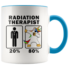 Load image into Gallery viewer, RobustCreative-Radiation Therapist Dabbing Unicorn 80 20 Principle Graduation Gift Mens - 11oz Accent Mug Medical Personnel Gift Idea
