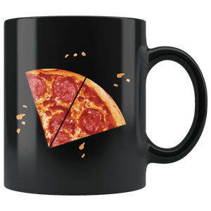 RobustCreative-Matching Pizza Slice s Twins Kids Son Boys Girls Black 11oz Mug Gift Idea