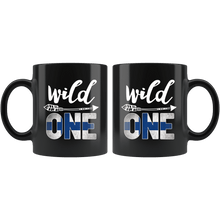 Load image into Gallery viewer, RobustCreative-Finland Wild One Birthday Outfit 1 Finn Flag Black 11oz Mug Gift Idea
