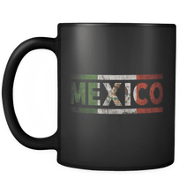 Load image into Gallery viewer, RobustCreative-Retro Vintage Flag Mexican Mexico 11oz Black Coffee Mug ~ Both Sides Printed
