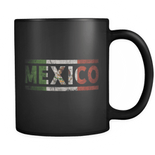 Load image into Gallery viewer, RobustCreative-Retro Vintage Flag Mexican Mexico 11oz Black Coffee Mug ~ Both Sides Printed
