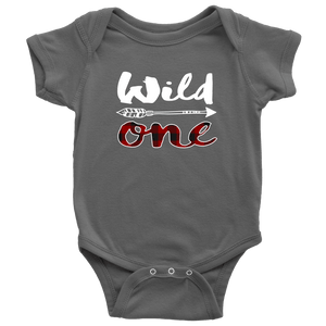 RobustCreative-First Birthday Outfit Boy 1st Wild One Year Old Boy Gifts Shirt Lumberjack Bodysuit