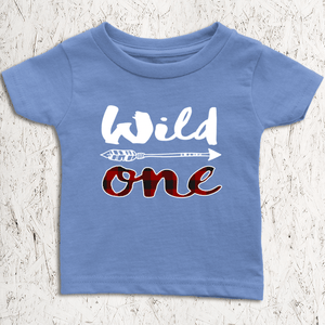 RobustCreative-First Birthday Outfit Boy 1st Wild One Year Old Boy Gifts Shirt Lumberjack Family Infant T-Shirt