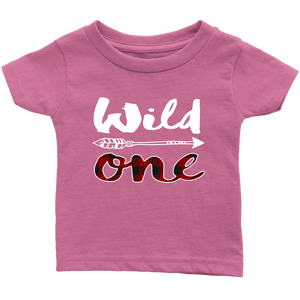 RobustCreative-First Birthday Outfit Boy 1st Wild One Year Old Boy Gifts Shirt Lumberjack Family Infant T-Shirt