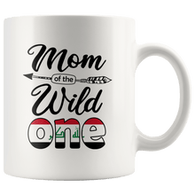 Load image into Gallery viewer, RobustCreative-Iraqi Mom of the Wild One Birthday Iraq Flag White 11oz Mug Gift Idea
