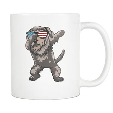 Load image into Gallery viewer, RobustCreative-Dabbing Irish Wolfhound Dog America Flag - Patriotic Merica Murica Pride - 4th of July USA Independence Day - 11oz White Funny Coffee Mug Women Men Friends Gift ~ Both Sides Printed
