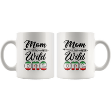 Load image into Gallery viewer, RobustCreative-Iranian Persian Mom of the Wild One Birthday Iran Flag White 11oz Mug Gift Idea
