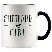 Load image into Gallery viewer, RobustCreative-Shetland Horse Girl Gifts Horses Lover Riding Racing - 11oz Accent Mug Racing Lover Gift Idea
