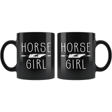 Load image into Gallery viewer, RobustCreative-Tennessee Horse Girl Gifts Tennessean Shape Country for women - 11oz Black Mug Racing Lover Gift Idea
