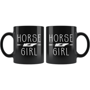 RobustCreative-Tennessee Horse Girl Gifts Tennessean Shape Country for women - 11oz Black Mug Racing Lover Gift Idea