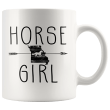 Load image into Gallery viewer, RobustCreative-Missouri Horse Girl Gifts Missourian Shape Country for women - 11oz White Mug Racing Lover Gift Idea
