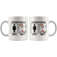 Load image into Gallery viewer, RobustCreative-Veterinarian Dabbing Unicorn 80 20 Principle Superhero Girl Womens - 11oz White Mug Medical Personnel Gift Idea
