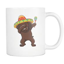 Load image into Gallery viewer, RobustCreative-Dabbing Vizsla Dog in Sombrero - Cinco De Mayo Mexican Fiesta - Dab Dance Mexico Party - 11oz White Funny Coffee Mug Women Men Friends Gift ~ Both Sides Printed
