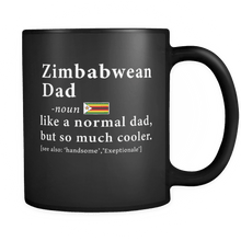 Load image into Gallery viewer, RobustCreative-Zimbabwean Dad Definition Fathers Day Gift Flag - Zimbabwean Pride 11oz Funny Black Coffee Mug - Zimbabwe Roots National Heritage - Friends Gift - Both Sides Printed
