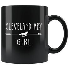 Load image into Gallery viewer, RobustCreative-Cleveland Aby Horse Girl Gifts Horses Lover Riding Racing - 11oz Black Mug Racing Lover Gift Idea
