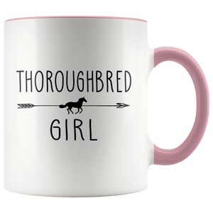 RobustCreative-Thoroughbred Horse Girl Gifts Horses Lover Riding Racing - 11oz Accent Mug Riding Lover Gift Idea