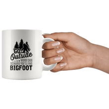 Load image into Gallery viewer, RobustCreative-Bigfoot Go Outside Worst Case Scenario Hide and Seek - 11oz White Mug Science Fiction Lover Gift Idea
