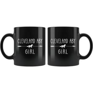 RobustCreative-Cleveland Aby Horse Girl Gifts Horses Lover Riding Racing - 11oz Black Mug Racing Lover Gift Idea