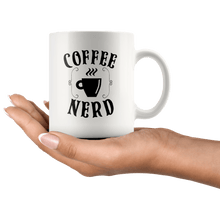 Load image into Gallery viewer, RobustCreative-Coffee Lover Nerd for Barista Freek Geek Coworker - 11oz White Mug barista coffee maker Gift Idea
