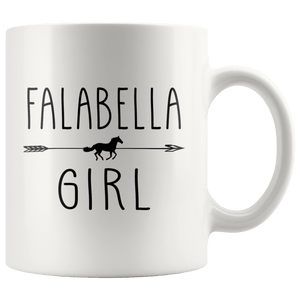 RobustCreative-Falabella Horse Girl Gifts Horses Lover Riding Racing - 11oz White Mug Racing Lover Gift Idea