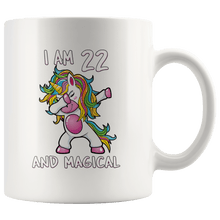 Load image into Gallery viewer, RobustCreative-I am 22 &amp; Magical Unicorn birthday twenty two Years Old White 11oz Mug Gift Idea
