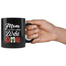 Load image into Gallery viewer, RobustCreative-Peruvian Mom of the Wild One Birthday Peru Flag Black 11oz Mug Gift Idea
